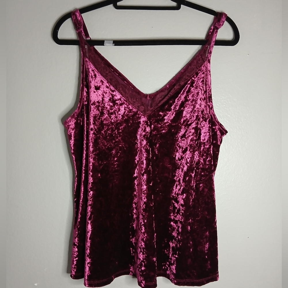 TORRID Velvet Pink Cami Top